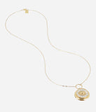Collier sautoir ZAG cassolette Secret en acier doré