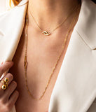 Collier ZAG Sorelle en acier doré (Copie)