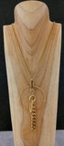 Collier sautoir ZAG Penny en acier doré
