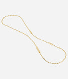 Collier sautoir ZAG Partinello en acier doré
