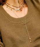 Collier ZAG Vespero en acier doré