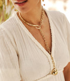 Collier ZAG Couture en acier doré