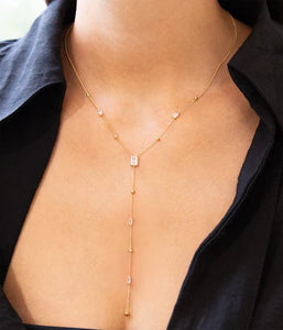 Collier ZAG Ariane en acier doré