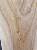 Collier ZAG Delta en acier doré