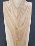 Collier ZAG Delta en acier doré