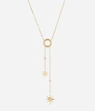 Collier ZAG Delta en acier doré