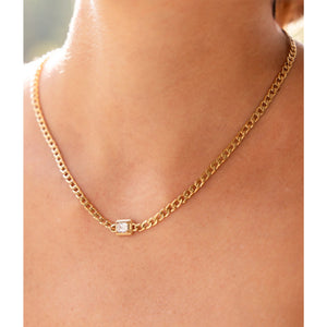 Collier ZAG Inara en acier doré