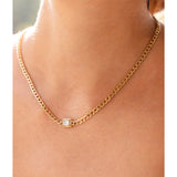 Collier ZAG Inara en acier doré