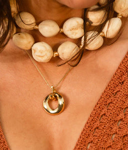 Collier Zag Benoit acier doré (Copie)