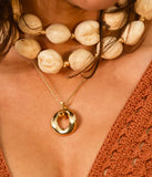 Collier Zag Benoit acier doré (Copie)