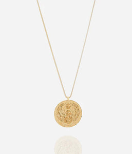 Collier ZAG Scarabée en acier doré