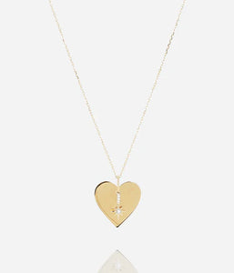Collier ZAG Metig en acier doré