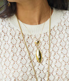 Collier ZAG Velio en acier doré