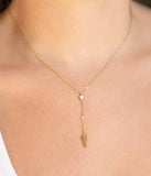 collier  Zag Moka en acier doré