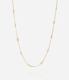 Collier sautoir ZAG Curzu en acier doré