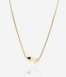 Collier ZAG Opalys en acier doré