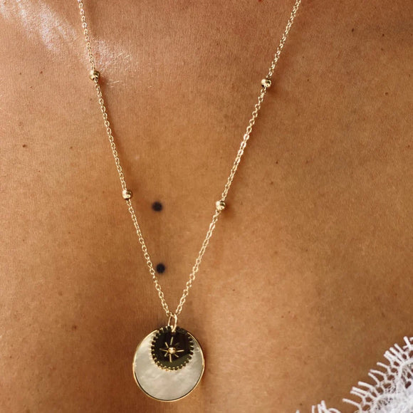 Collier ZAG Neom en acier doré