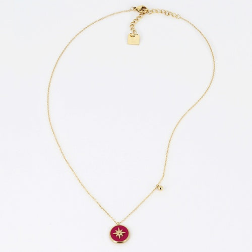 Collier ZAG Sun fuchsia