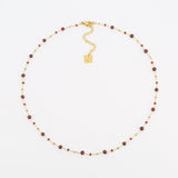 Collier ZAG Louane grenat