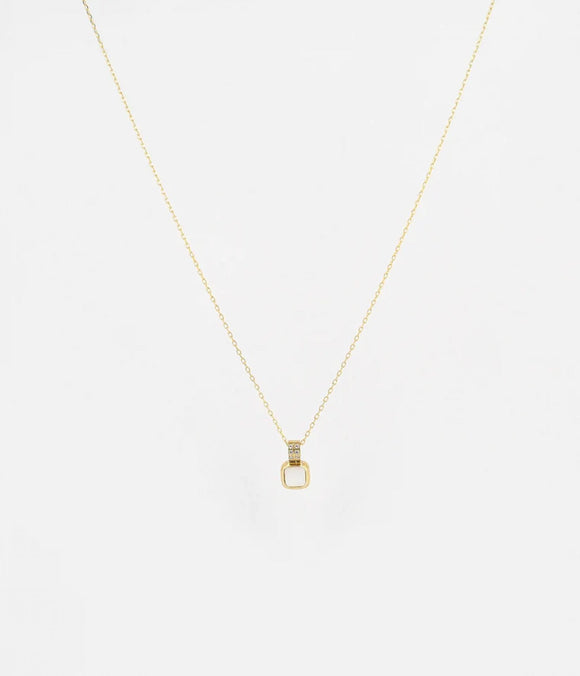 Collier ZAG Estelli en acier doré