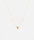 Collier ZAG Tux en acier et oeil de tigre
