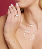 Collier ZAG Abby en acier doré
