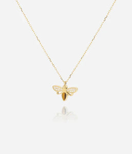 Collier ZAG Abby en acier doré