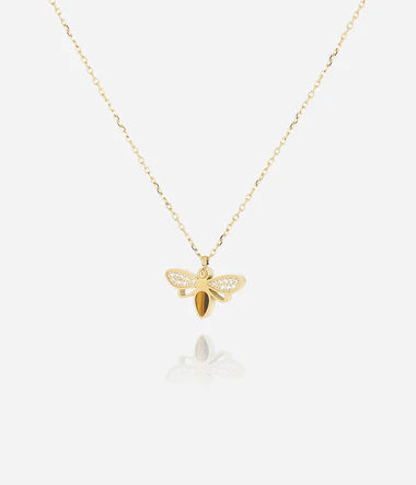 Collier ZAG Abby en acier doré