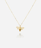 Collier ZAG Abby en acier doré