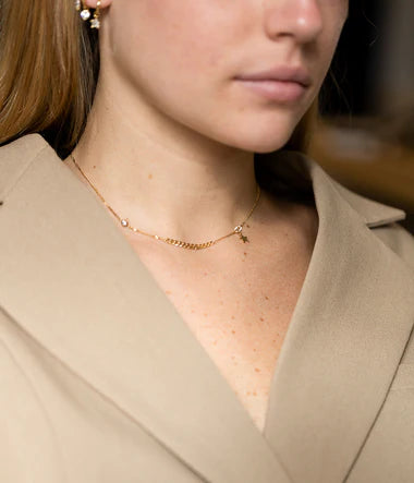 Collier ZAG Juliaca en acier doré