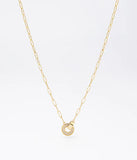 Collier ZAG Inaya en acier doré