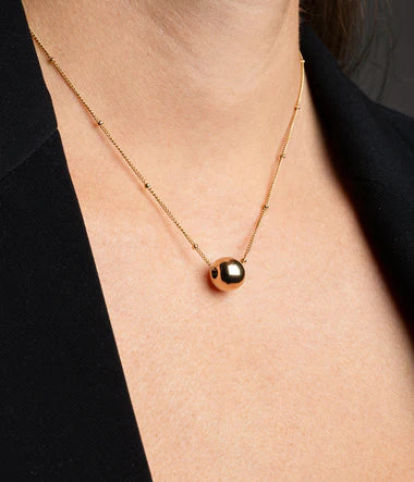 Collier Zag Henriette en plaqué or acier