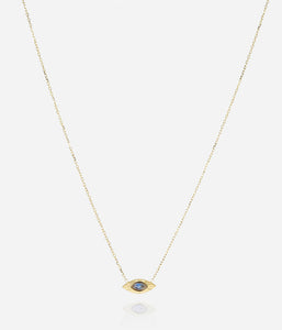 Collier ZAG Ausar en acier doré avec oeil de protection