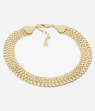 Collier ZAG Nefertiti en acier doré