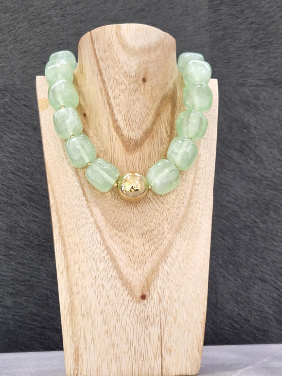 Collier ZAG Oedipe vert clair