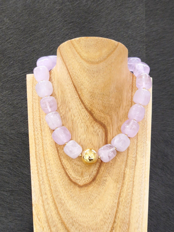 Collier ZAG Oedipe violet
