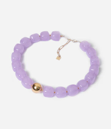 Collier ZAG Oedipe violet