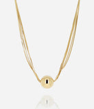 Collier ZAG Nectar en acier doré