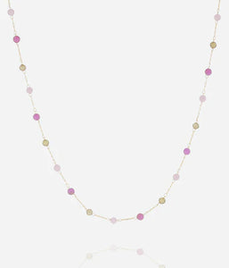 Collier ZAG Octavia Purple en acier doré