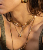 Collier ZAG Dejar en acier doré