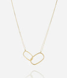 Collier ZAG Miro en acier doré