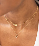 Collier Zag Cosima en acier doré