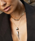 Collier ZAG Luis en acier doré