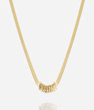 Collier ZAG Luis en acier doré