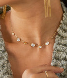 Collier ZAG Solyne en acier doré