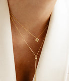 Collier ZAG Candela en acier doré