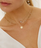 Collier ZAG Cargano en acier doré