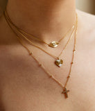 Collier Zag Bronte en acier doré