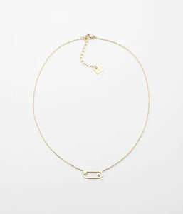 Collier ZAG Atoll acier doré