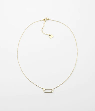 Collier ZAG Atoll acier doré